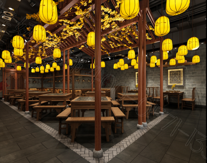 餐厅装修,杭州餐厅装修,中式餐厅装修