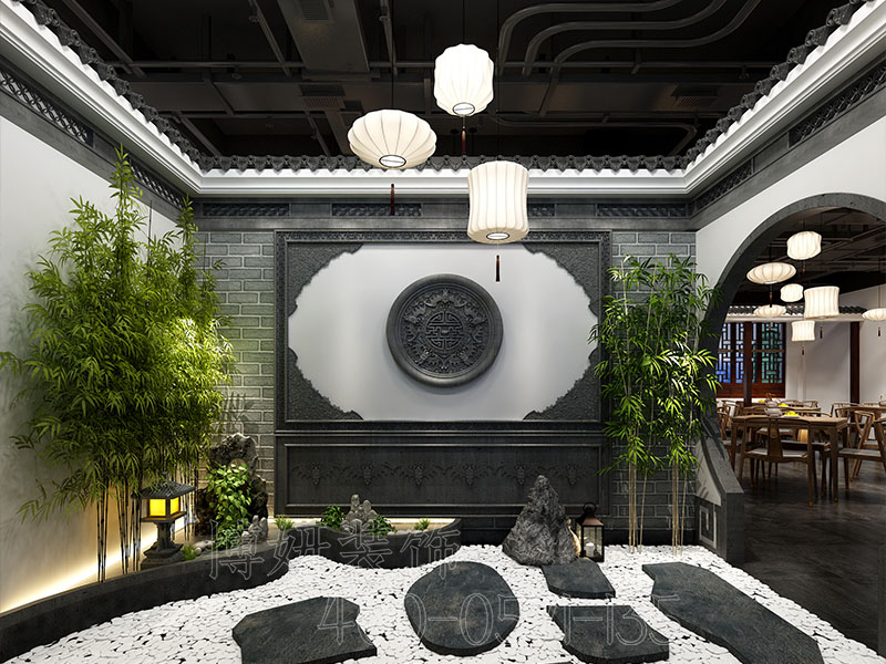 杭州大型中式餐饮装修,专业中式餐饮店装修设计,杭州餐饮店装修