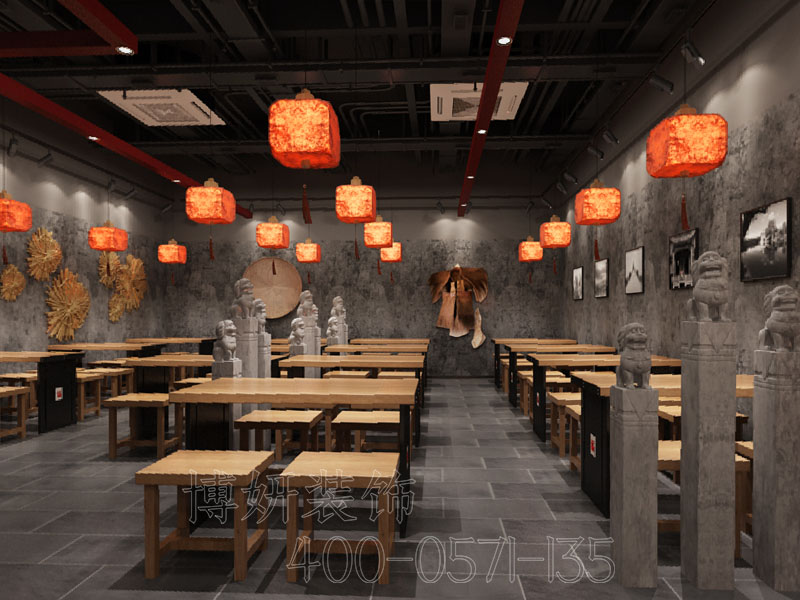 杭州专业中式餐饮店装修与设计公司,中式餐饮店装修,杭州餐饮店装修