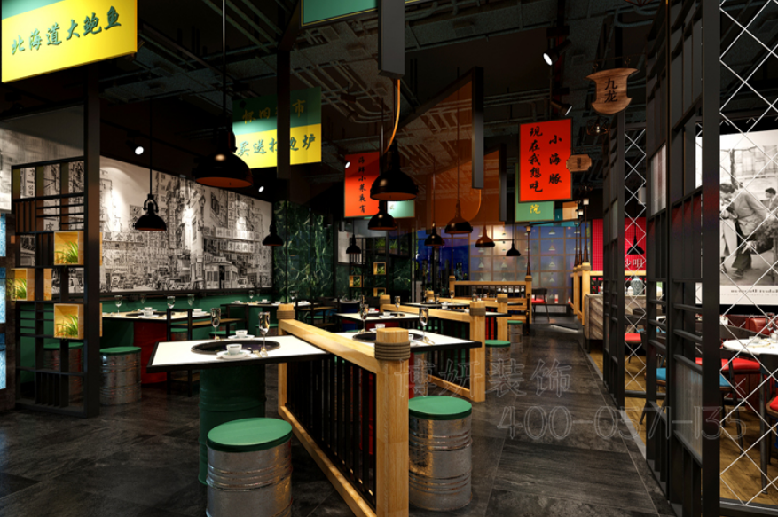 杭州餐饮海鲜店铺装修,杭州专业海鲜店设计,杭州海鲜店装修