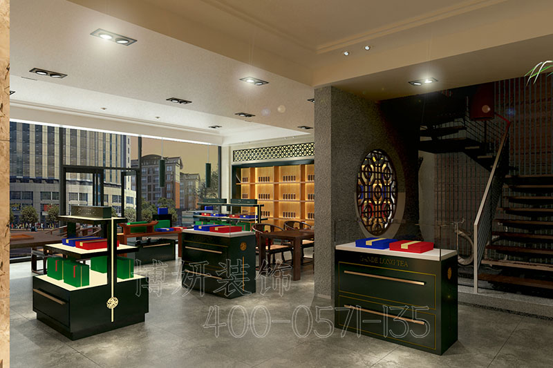 杭州茶叶店装修,茶叶店铺装修,杭州茶叶店面装修