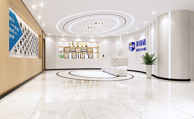 杭州西湖区办公室前台装修设计,杭州专业办公室前台设计哪家好