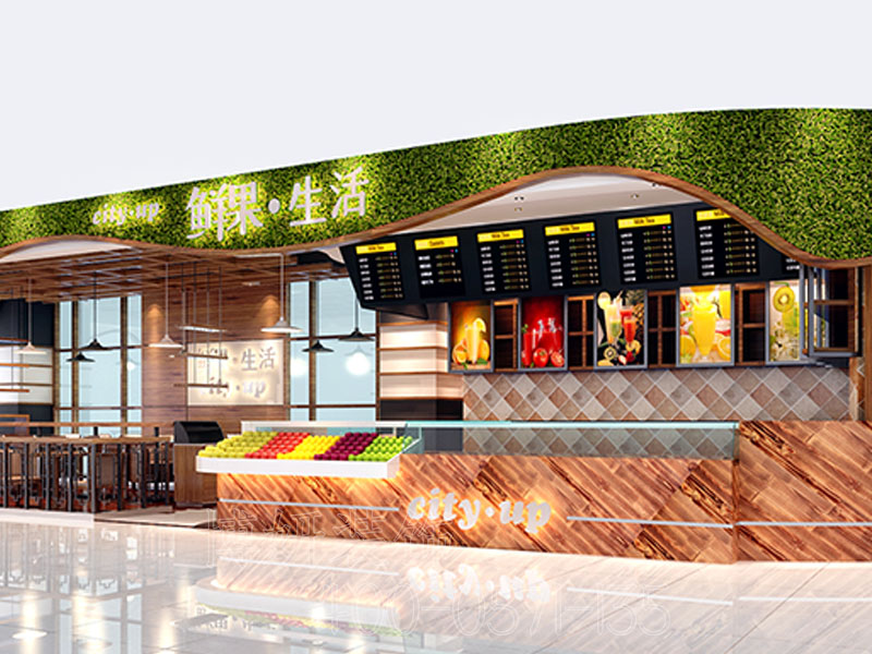 杭州滨江水果店装修案例,专业水果店设计装修注意事,杭州店铺设计公司
