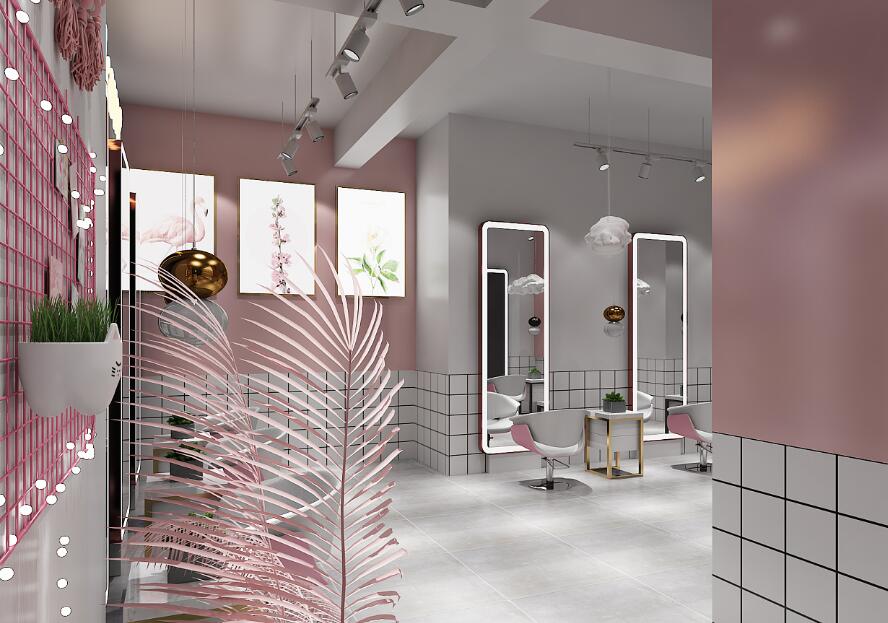 杭州高端美发店装修设计,杭州专业美发店设计效果,杭州好的装修设计公司