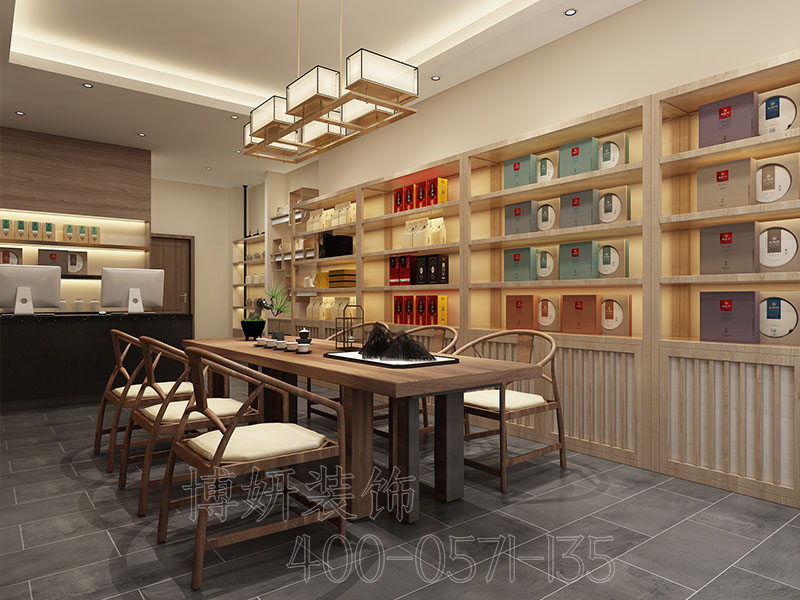 杭州茶叶店装修,杭州茶叶店装潢设计公司,杭州茶叶店装修效果图,杭州装修公司
